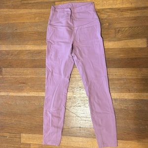 Lululemon Wunder Under 25” in purple size 4